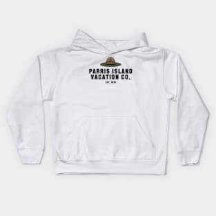 Parris Island Vacation Co. for Marines and Veterans Kids Hoodie